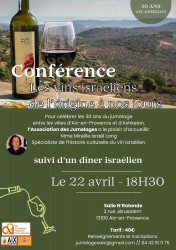 Affiche Jumelage Aix-Ashkelon - 30 ans